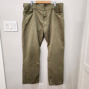 VTG Polo Ralph Lauren Drygoods 650 Straight Pants Khaki Olive Green Chino 40x30